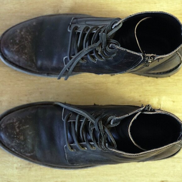 Freebird by Steven PENDLETON Men's Black Distressed Military Boots 12 US - Picture 9 of 16